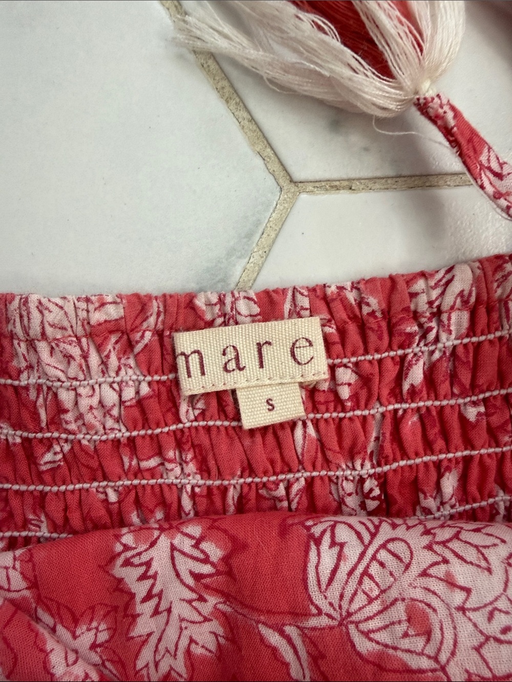 Marea Pink Floral Tie-Shoulder Maxi Dress - Picture 2 of 5